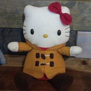2003 Sanrio Sega Hello Kitty With Brown Coat Plush Toy